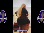 Preview 1 of Horny Fat BBW Beverly Blue Shows Off Gigantic Black Booty!
