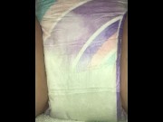 Preview 5 of Second wetting in wifeys already wet diaper