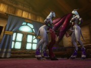 Preview 4 of Futa Draenei Fuck Demon Girl Threesome | Warcraft Porn Parody