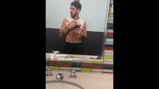 gym jerk off