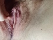 Preview 5 of Playing with my pussy in extreme close up