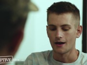 Preview 1 of Army Jocks Teach Shy New Recruit How To Roughen Up - DisruptiveFilms