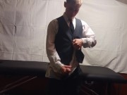 Preview 3 of guy in a suit masturbates and cums