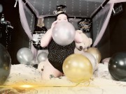 Preview 2 of Sexy BBW Balloon Popping New Years - Full Remastered