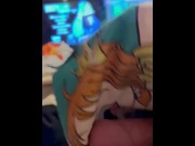 Preview 2 of Nami and sierras shirt have threesome with my dick 😍