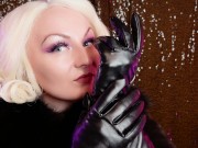 Preview 6 of Compilation of ASMR: fetish model MILF Arya Grander GLOVES SOUNDING medical latex rubber gloves