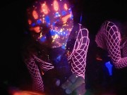 Preview 3 of NEON NIGHT. Blacklight sex