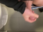 Preview 2 of Almost Caught Masturbating Again in the School Bathroom… Another Ruined Orgasm!