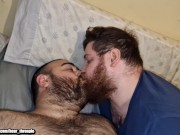 Preview 1 of Three hairy bears suck each other's cocks