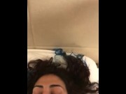 Preview 2 of Lebanese girl gets face fucked by mixed cock