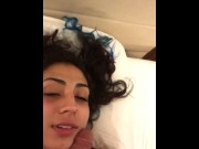 Preview 4 of Lebanese girl gets face fucked by mixed cock