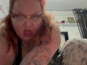 Preview 5 of Horny Ginger Fucks her Wet Pussy and Moans Until She Cums