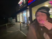 Preview 6 of Cracky shopping and fingering herself on the street