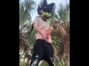 Preview 5 of Furry exhibitionist showing off in public.