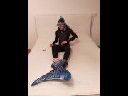 Preview 2 of Mermaid Fin and Wetsuit playing