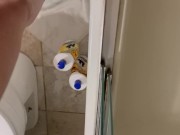 Preview 4 of my piss slut self had a lazy standing shower piss