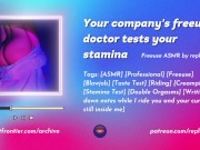 Preview 1 of Hot Freeuse Sexual Wellness Doctor Tests Your Stamina - ASMR