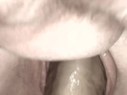 Preview 3 of Cheating wife blindfolds husband dvp dpp double vaginal double penetration creampie to get pregnant
