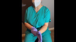Nurse needs a semen sample and fucks her patient.