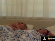 Preview 5 of MOMMY'S GIRL - Busty Stepmoms Brandi Love And Alexis Fawx Scissor 18yo Teen They Caught Masturbating