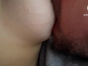 Preview 6 of he got so horny sucking my boobs, he came in 10 seconds (my pussy was full of cum)