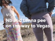 Preview 3 of My friend and I pull down our pants and pee on the side of the road
