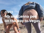 Preview 5 of My friend and I pull down our pants and pee on the side of the road