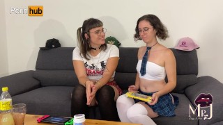 MODERN-DAY SINS - Shy Lesbian Geek Fucks Femdom MILF With Strap-On During Intimate Appointment
