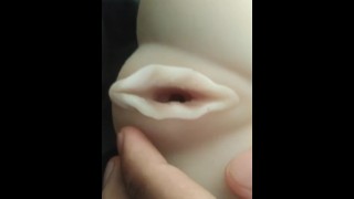 A super delicious masturbation of a beautiful pussy, which ended in a sex doll