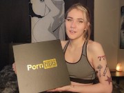 Preview 1 of 25K PornHub Sub Giftbox Unboxing!