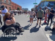 Preview 6 of Sheer clothes walking around Folsom Street Fair