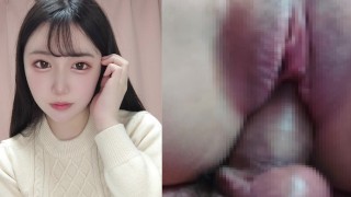 very submissive and fair-skinned Japanese girl  in school uniform with black hair gets creampied