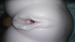 गुलाबी गीली बिल्ली में डबल संभोग उँगलियों को करना चाहता है - सेक्स डॉल