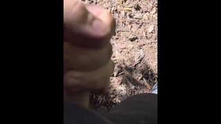 Outdoor Masturbation in a Hollister jeans