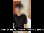 Preview 1 of 22 Year Old VIRGIN Grad Student Loses His V Card To Me. He's the first virgin to make me orgasm too!