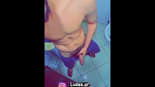 Beautiful young man masturbating