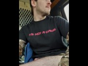 Preview 1 of Risky Public Jerk and Cum in the Car | Anguish Gush