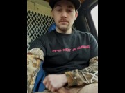 Preview 5 of Risky Public Jerk and Cum in the Car | Anguish Gush