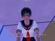 Preview 1 of 3D HENTAI Game AI syoujyo [riko EP:12]【AI少女 眼鏡,ショートカット,,白ハイソックス,本番,SEX】
