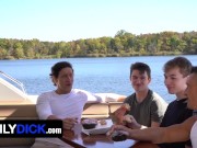 Preview 3 of Step Dads Jax Thirio & Dalton Riley Take Turns Pounding Their Twink Step Sons On A Boat - FamilyDick