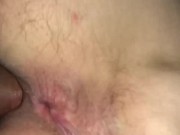 Preview 1 of Late night unshaved creampie quickie with moaning wife