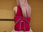 Preview 1 of LadyBug fucks Sakura Haruno from Naruto Futa on female