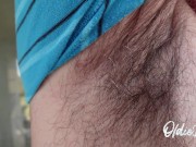 Preview 3 of My neighbor goes crazy for my fat body and begs me to show my armpits and hairy chest on the street.