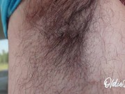 Preview 4 of My neighbor goes crazy for my fat body and begs me to show my armpits and hairy chest on the street.