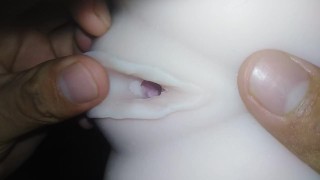 Close-up of a huge dick fucking a virgin! Lots of sperm