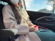 Preview 1 of In-car blowjobs and handjobs from a remote rotor walk date Amateur wife's service was too erotic.