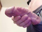 Preview 4 of WOW CLOSEUP JUICY BIG COCK! Would you SUCK on it baby!?!