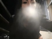 Preview 6 of Cigarette smoking fetish by Dominatrix Nika. Mistress seduces you with her strapon