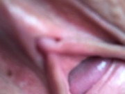 Preview 6 of Husband licks my used pussy and cums a second time. Female orgasm close-up. Home amateur sex.