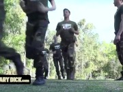 Preview 3 of Military Dick - Cute Latino Boy Sucks A Bunch Of Cocks And Takes Them In The Ass For Being Late